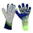 thumbnail image 1 of Guantes de portero de fútbol, ​​guantes deportivos de muñeca, antideslizantes, de poliéster, profesionales. azul y verde, 1 of 9
