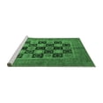 thumbnail image 2 of Ahgly Company Machine Washable Indoor Square Abstract Emerald Green Modern Area Rugs, 8' Square, 2 of 4