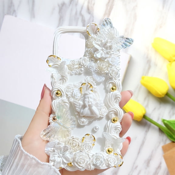 BESTONZON 30pcs Miniature Resin Statue Angels Figurines for Various DIY Projects White Baroque Style