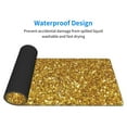 thumbnail image 5 of Disketp Gaming Mouse Pad Gold Glitter Pattern Large Mouse Mat Long Extended Desk Pad Non-Slip Rubber Mice Pads Stitched Edges Thin Pad (11.8x31.5 Inch), 5 of 9