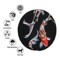 thumbnail image 4 of Logiee Tricolor Koi Fish Trio Print Spare Tire Cover, Universal Wheel Protectors,Waterproof Dust-Proof UV Sun Wheel Tire Cover,Fit for SUV, RV, Travel Trailer, Truck-14 inch, 4 of 6