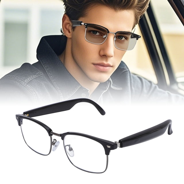 Wireless Glasses, Smart Glasses Touch Control for Men for Calling