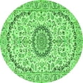 thumbnail image 1 of Ahgly Company Indoor Round Medallion Green Traditional Area Rugs, 7' Round, 1 of 1