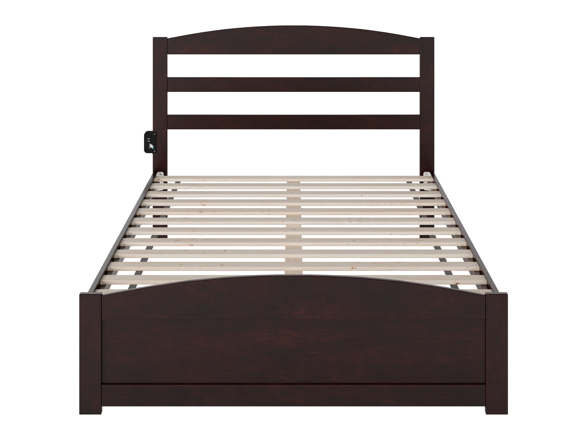 AFI Warren 14" Full Wood Platform Bed Frame with Headboard and Footboard, Espresso