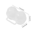 thumbnail image 5 of CIYISON Mini Eggs Holder 2Grids Eggs Storage Container with Fixed Handle Plastic Storage, 5 of 19