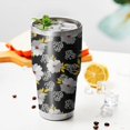 thumbnail image 4 of 30oz Pioneer Flower Floral Print Pattern Tumbler, Double Wall Vacuum Insulated Cup, BPA-Free Leak Proof Lid & Reusable Straws, Hot 12h, Cold 34h, 4 of 6