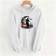 thumbnail image 4 of Molidfa Women's Black Cat Hoodie Halloween Pumpkin Graphic Oversized Pullover Sweatshirt, 4 of 5