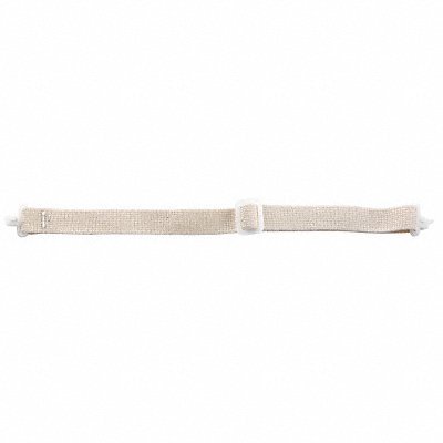 Bullard Chin Strap,Elastic,White,PK5 ES42GGR5