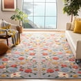 thumbnail image 2 of SAFAVIEH Kenya Willoughby Colorful Floral Area Rug, Grey/Pink, 6' x 9', 2 of 5