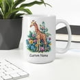 thumbnail image 3 of Personalized Cute Giraffe Coffee Mug – Adorable Gift for Giraffe Lovers, Parents, Kids, Friends – Custom Name Ceramic Mug 11oz – Perfect for Coffee & Tea, 3 of 6