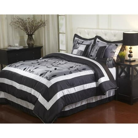 pastora silver 7 piece bedding comforter set queen pastora silver 7 piece bedding comforter set queen