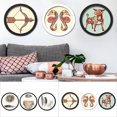 thumbnail image 2 of Wall Picture Frame Round Wooden Hanging Template Photo Frame Home Decoration, 2 of 10