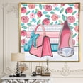 thumbnail image 2 of Designart ' Pink Fashion high heels I ' Posh & Luxe Framed Canvas, 2 of 3