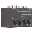 thumbnail image 3 of Channel Passive Splitter,CX400 4 Channel Passive Channel Mixer Line Mixer Stereo Channel Mixer Enhanced Durability, 3 of 9