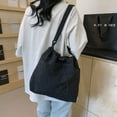 thumbnail image 3 of Bolso Hobo Elegante para Mujer Tipo Cubo Con Cordón Nailon Gran Capacidad Viajes Al Aire Libre, 3 of 8