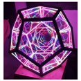 thumbnail image 3 of Infinity Dodecahedron-Creative & Cool Infinite Dodecaedro Color Art Light Luz nocturna, Decoración de muebles Lámpara de mesa Lámpara de atmósfera de fiesta, Espacio en espiral LED Luz ajustable, Multicolor brillar Electrónica, 3 of 5