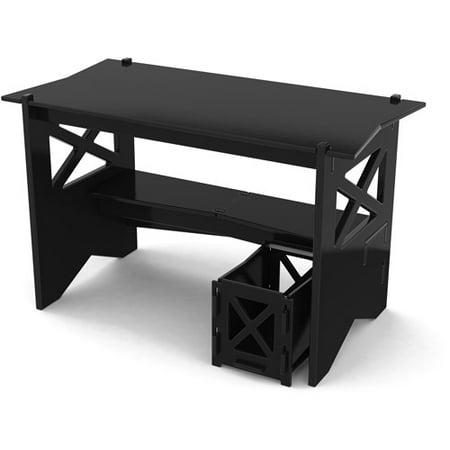 Legare Cottage Writing Desk With File Cart Black And Walnut