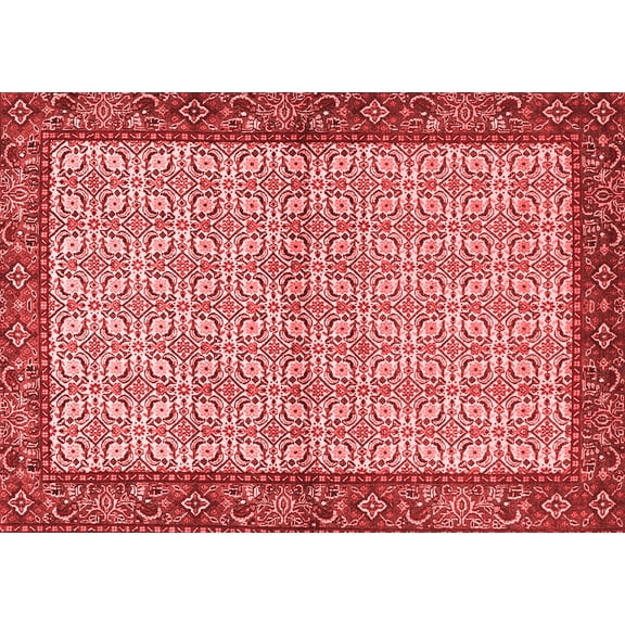 Ahgly Company Indoor Rectangle Persian Red Traditional Area Rugs, 5' x 7'