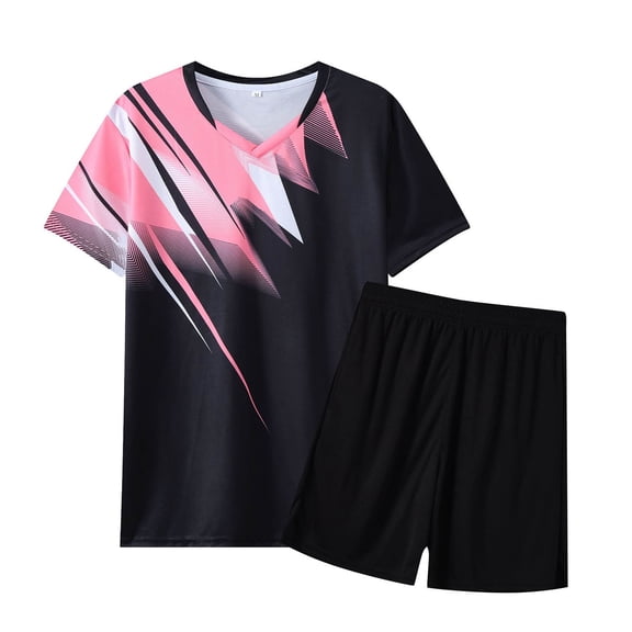 KEXE Size 7 Boys Clothes Boys 2 Piece Summer Outfits Short Sleeve Tshirts And Elastic Waist Shorts(7-8 Years,Black)