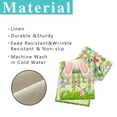 thumbnail image 4 of Dashan Easter Table Runner,Funny Rabbit Spring Eggs Linen Table Runner,Kitchen Decor Dining Table Settings 13x72 Inch, 4 of 6