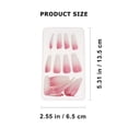 thumbnail image 2 of 24pcs Gradient Color Long Press On Nails Woman Full Cove Ballerina Fake Nails, 2 of 9