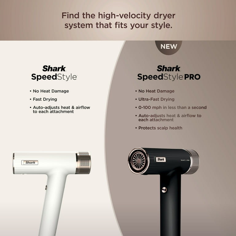 Shark SpeedStyle Pro Hair Dryer, Scalp Shield, IQ Speed, Curly