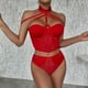 thumbnail image 3 of Gibobby Conjunto ropa interior mujer Ropa Interior Divertida para Mujer, Escote En V Profundo, Encaje Sexy, Vestido Transparente, Vestido para Conjuntos De Lencería(Rojo, G), 3 of 5