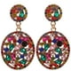 thumbnail image 1 of 1 par de pendientes de cristales con forma de lágrima, pendientes colgantes, joyería para mujer, 1 of 7