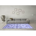 thumbnail image 3 of Ahgly Company Indoor Rectangle Abstract Blue Modern Area Rugs, 2' x 3', 3 of 4
