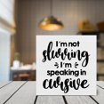 thumbnail image 7 of Zomyto 7x7 In Funny Kitchen Wooden Box Sign I Am Not Slurring Desk Decorative, 7 of 7