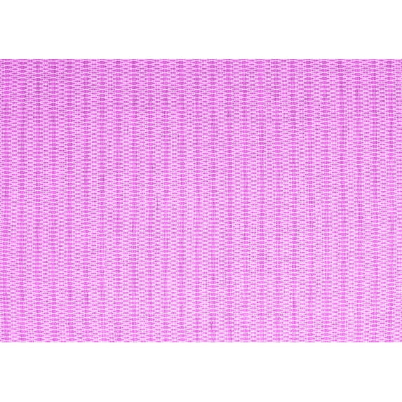 Ahgly Company Indoor Rectangle Solid Pink Modern Area Rugs, 5' x 7'