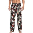 thumbnail image 2 of Lsque Roosters 2 Print Men's Pajama Pants, Lounge Pant - Comfortable Home Wear,Elastic Waistband, Stylish Design-Medium, 2 of 9