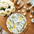 thumbnail image 2 of Lemon Eucalyptus Round Placemats Set of 4 for Dinning Tables,Heat-proof Braided Table Mats 15 Inch,Farm Country Leaf Plant Floral Fruit Washable Place Mat for Kitchen Restaurant Party Table Decor, 2 of 9