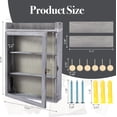 thumbnail image 6 of NestE-11x16 Shadow Box Frame with Light, Memorial Display Case with Shelves and Top Platform, Deep Memorial Shadow Box for Pet Memorial, Dog Keepsakes and Flowers, Grey, 6 of 13