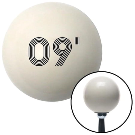 American Shifter Black 09 Year Retro Series Ivory Shift Knob with M16 x 1.5 Insert Shifter Auto Brody