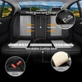 thumbnail image 4 of Car Seat Covers Full Set for Nissan Frontier 2009-2025,Breathable Nappa Leather Luxury Automotive Interior Accessories with Lumbar Support Black-Gray, 4 of 5