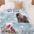 thumbnail image 3 of Custom Memorial Blanket with Photos for Loss of Mom Dad Son Daughter Customized Memory Gift of Departed Loved Ones Blankets, 3 of 5