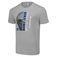 thumbnail image 2 of Men's Starter Heather Gray Toronto Maple Leafs Half Helmet Logo T-Shirt, 2 of 3