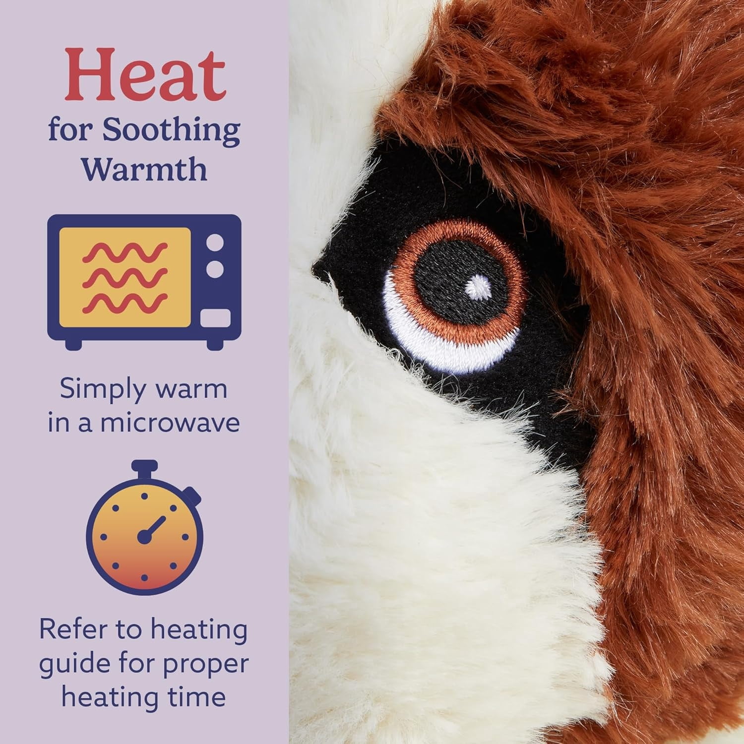 ST Bernard Warmies Cozy Plush Heatable Lavender Scented Stuffed Animal