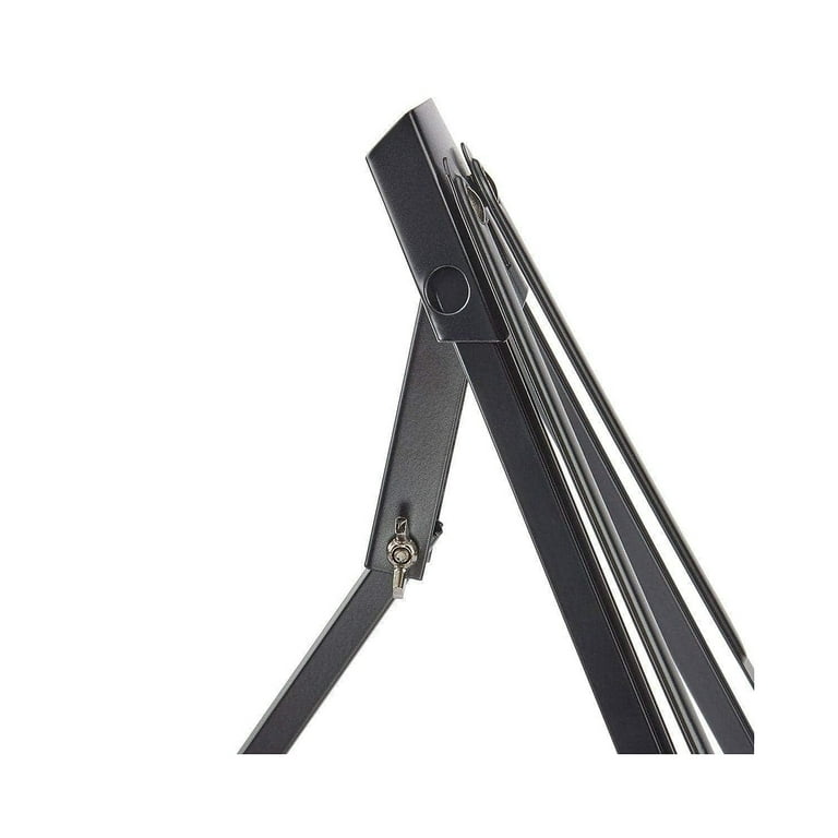 KINGART® Black Aluminum Tabletop Display Easel, Adjustable with Extension  Arm Wings