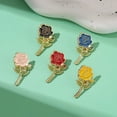 thumbnail image 5 of Exquisite Rose Enamel Pin Unique Brooch For Floral Enthusiasts And Gift Giving, 5 of 8