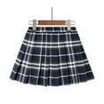 thumbnail image 2 of Girls Dresses Summer Plaid Pleated Skirt for Kids Teen Girls Casual Preppy Checkered Pleated Skirt for School Daily Wear Girls Skirts White 2 Years-3 Years, 2 of 4