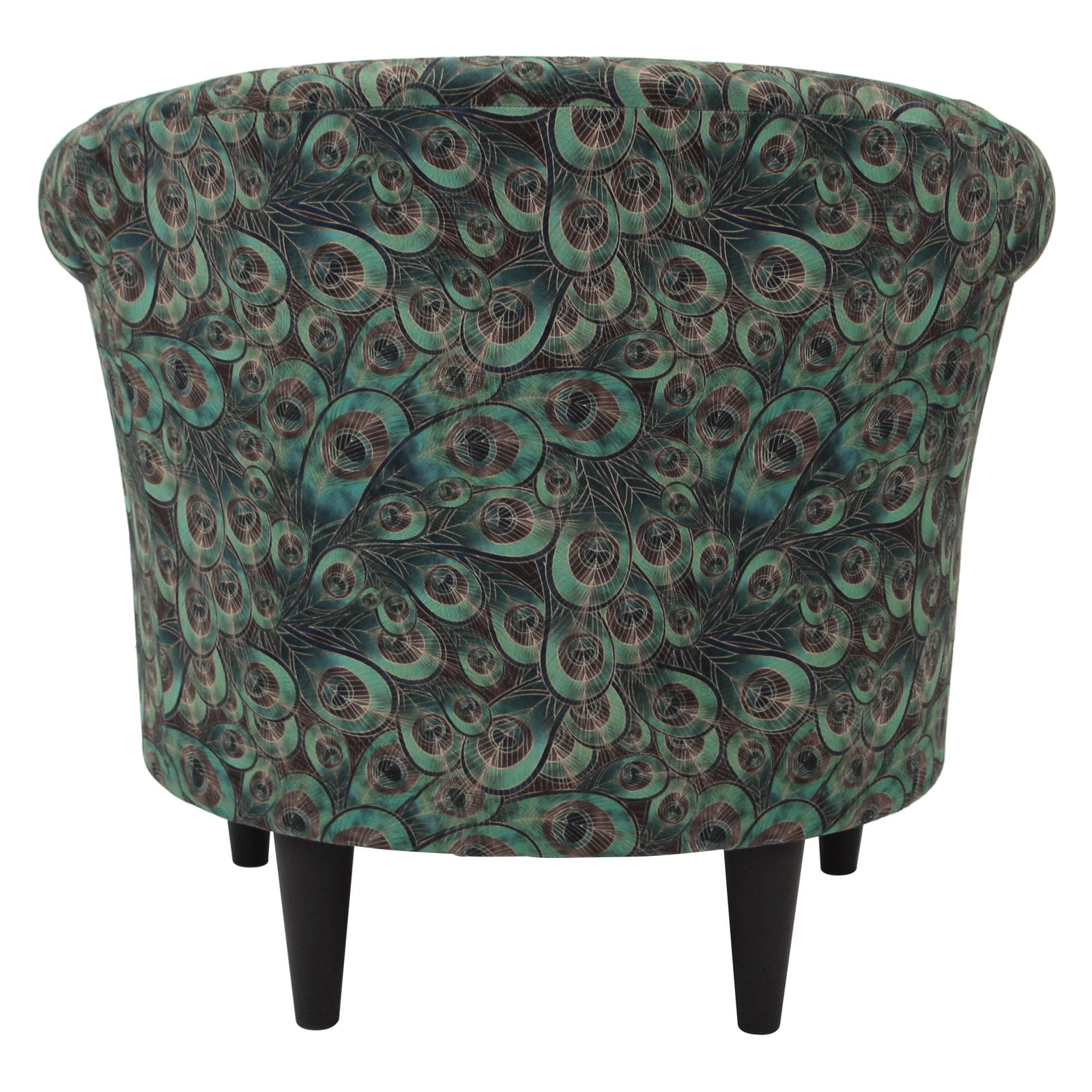 Fox Hill Trading Nikole Club Chair, Peacock Print