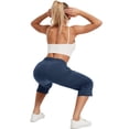 thumbnail image 4 of 2-Pack SPECIAL MAGIC Women's Capri Pants Wide Leg Cotton Yoga Sweatpants with Pockets Casual Lounge Jogger Pants, 4 of 7