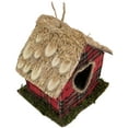 thumbnail image 5 of Northlight 5.25" Paid with Heart Shaped Door Birdhouse Christmas Ornament - Red, 5 of 5
