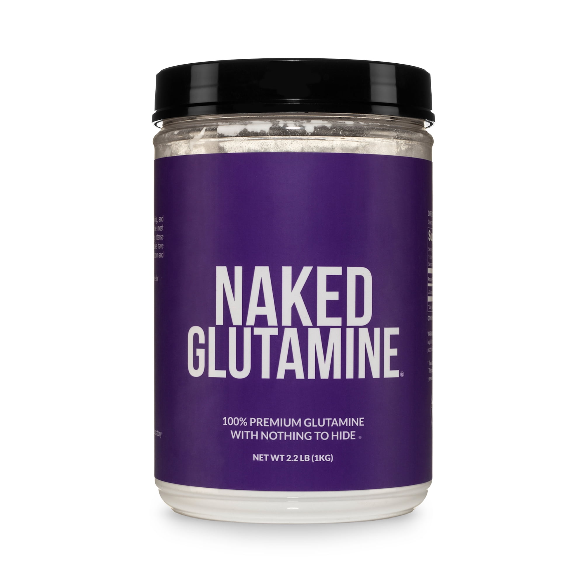 Pure L-Glutamine - 200 Servings - 1,000g, 2.2lb Bulk, Vegan, Non-GMO, Gluten and Soy Free. Minimize Muscle Breakdown & Improve Protein Synthesis. No Additives
