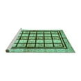 thumbnail image 2 of Ahgly Company Machine Washable Indoor Square Abstract Turquoise Blue Modern Area Rugs, 8' Square, 2 of 4