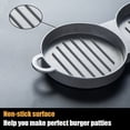thumbnail image 4 of Advancent Molde de sello antiadherente para hacer hamburguesas doble, prensa de carne para exteriores, bandeja de cocina de aluminio, accesorios Cocina y Comedor, 4 of 6