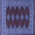 thumbnail image 1 of Ahgly Company Machine Washable Indoor Square Persian Blue Traditional Area Rugs, 6' Square, 1 of 4