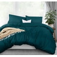 thumbnail image 1 of Juego de fundas de edredón Utopia Bedding, tamaño queen, 3 piezas, color verde azulado, 1 of 8